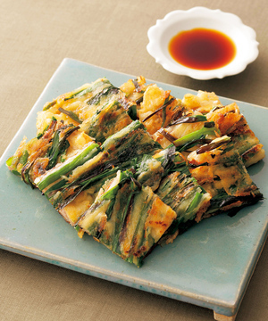 にらと豚肉のチヂミ