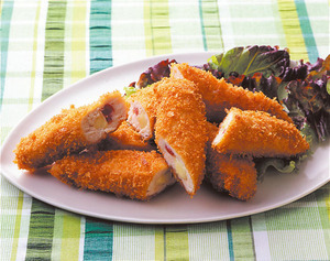 ささ身の梅チーズフライ