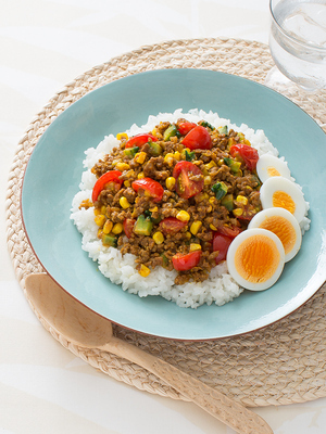 ゴーヤーのキーマカレー