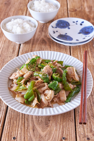豚肉とピーマンの甘酢炒め