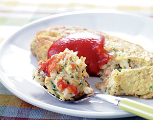 なつかしのライスオムレツ