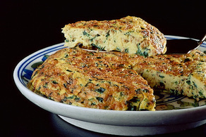 豚ひき肉とにらの中国風卵焼き