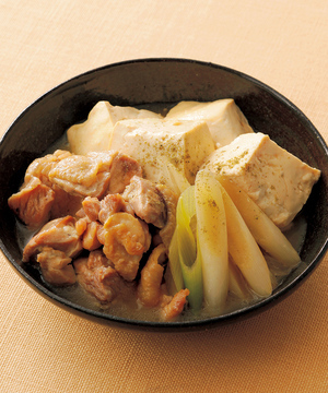 豆腐と鶏肉のうま煮