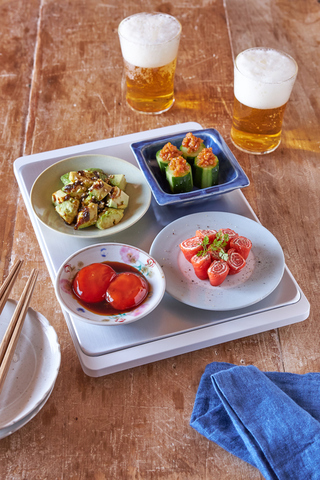 4種のひんやりおつまみプレート